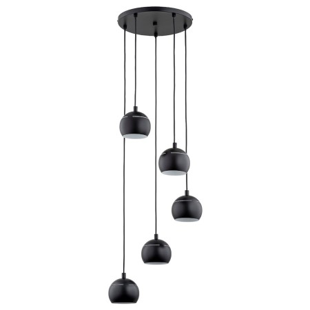 LAMPA WISZĄCA ALFA PLUS CZARNA 5xE14