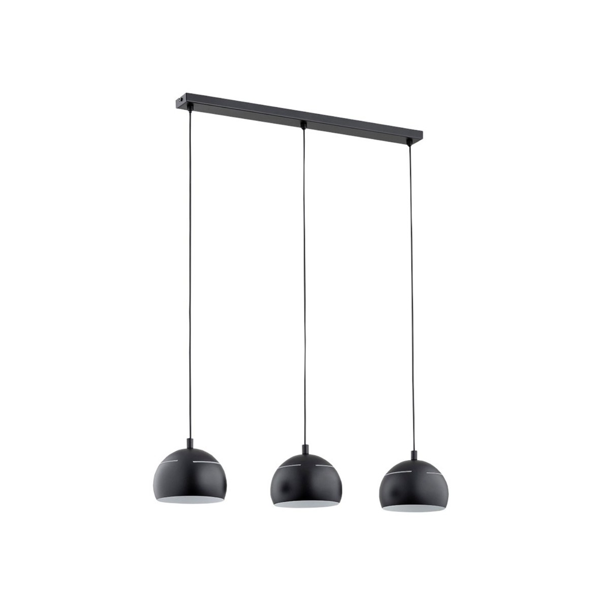 LAMPA WISZĄCA ALFA PLUS CZARNA 3xE14