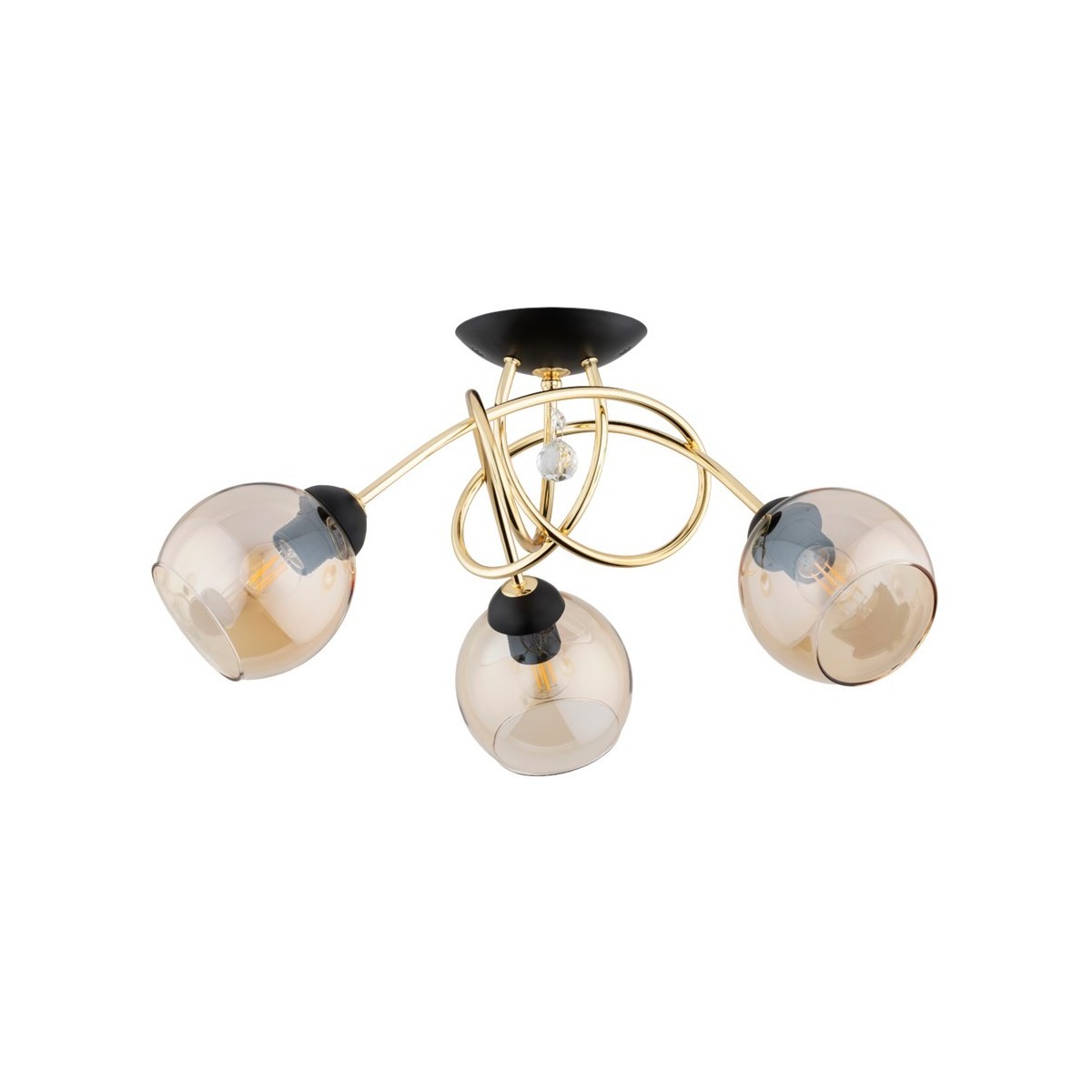 LAMPA SUFITOWA ALFA MODENA GOLD 3xE27