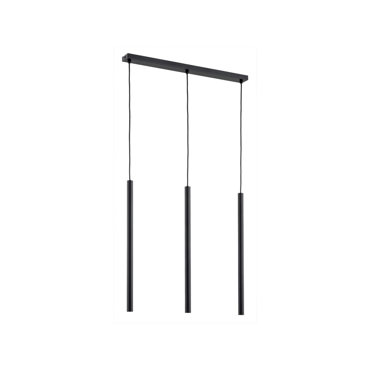 LAMPA WISZĄCA ALFA COLLET CZARNA 3xG9 LED