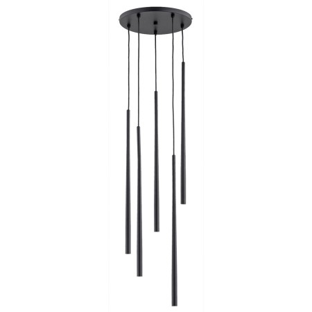 LAMPA WISZĄCA ALFA CARMEN CZARNA 5xG9 LED
