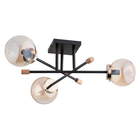 LAMPA SUFITOWA ALFA TRANSFER MAX CZARNA 3xE14