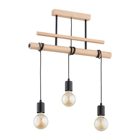 LAMPA WISZĄCA ALFA GENTO DREWNIANA 3xE27