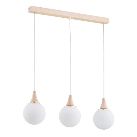 LAMPA WISZĄCA ALFA TRENTO DREWNIANA 3xE14