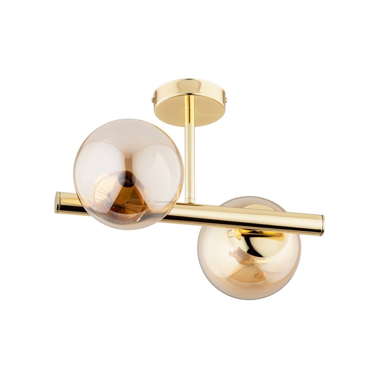 LAMPA SUFITOWA ALFA ERAL GOLD 2xE14