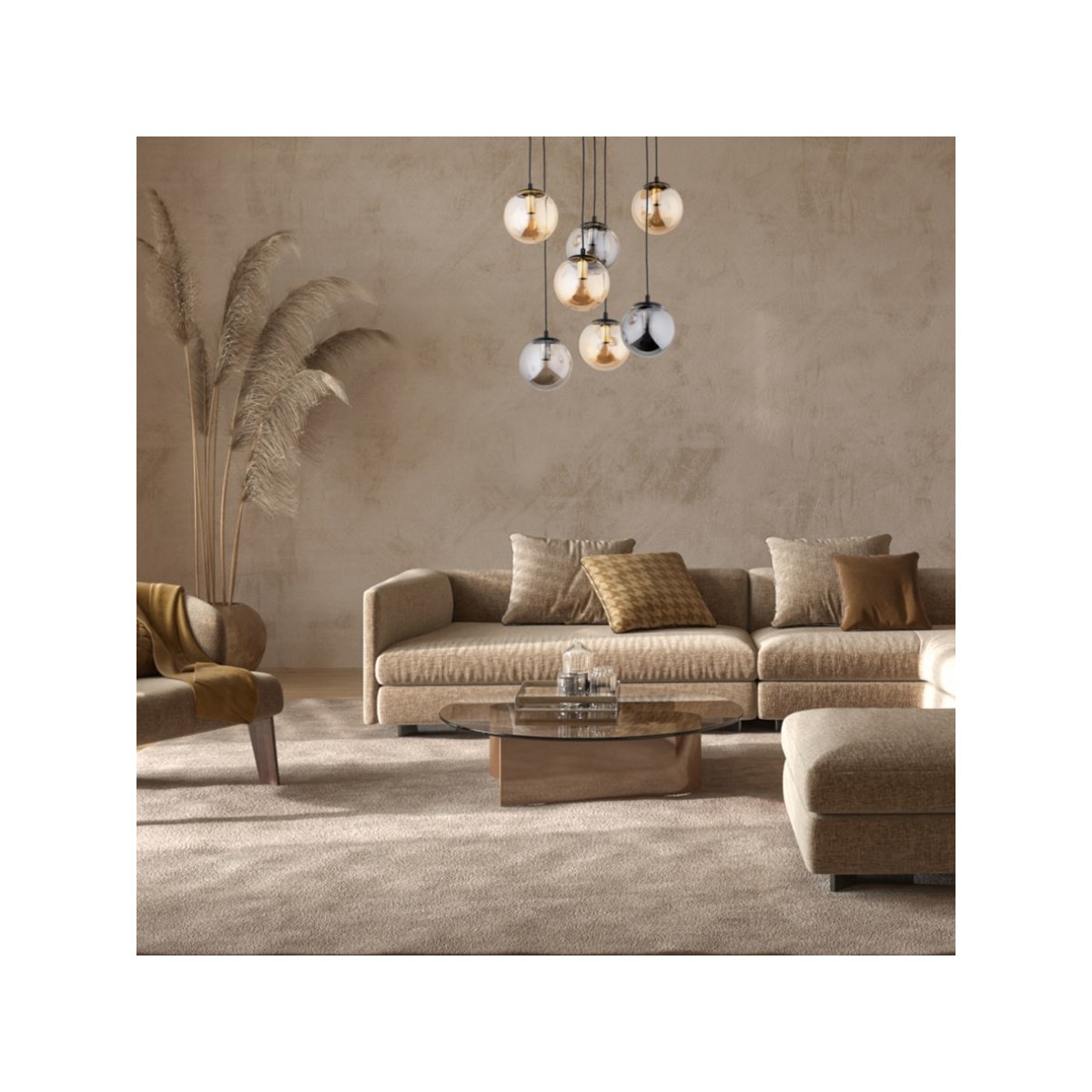 LAMPA WISZĄCA ALFA ORYGINAŁ 7xE14