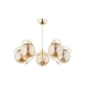 LAMPA SUFITOWA ALFA EL-DORADO GOLD 5xE14
