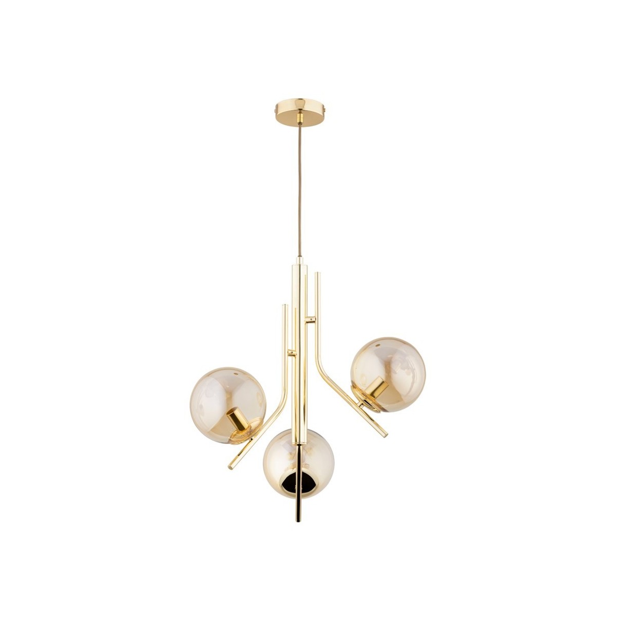 LAMPA WISZĄCA ALFA ESTEL GOLD 3xE14