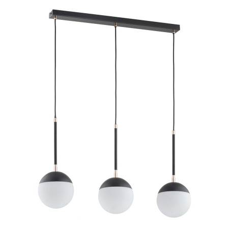 LAMPA WISZĄCA ALFA VOLDA REX CZARNO-BIAŁA 3xE14