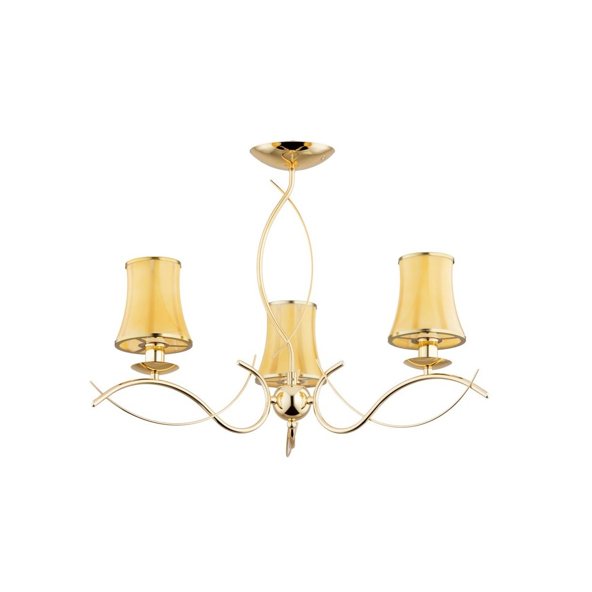 LAMPA SUFITOWA ALFA MONZA ART. ZŁOTA 3xE14