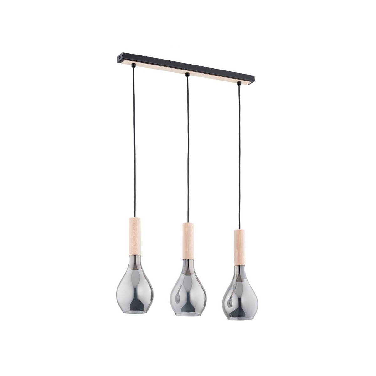 LAMPA WISZĄCA ALFA KATRIN DREWNIANA 3xE14