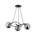LAMPA SUFITOWA ALFA VELTA CZARNA 3xE14