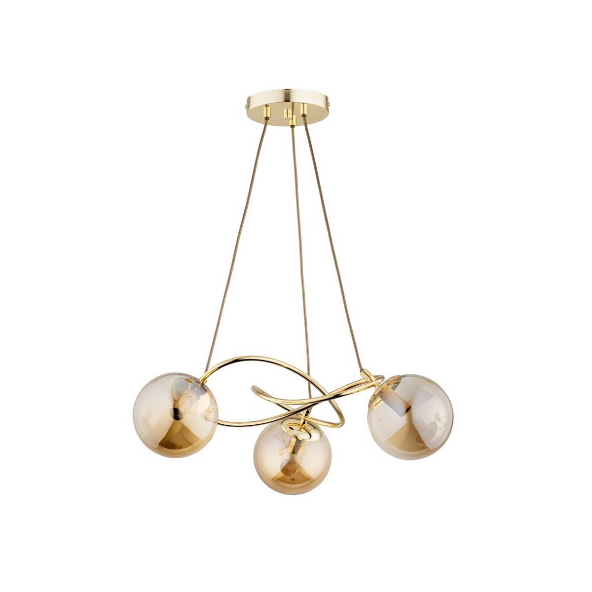 LAMPA SUFITOWA ALFA VELTA GOLD 3xE14