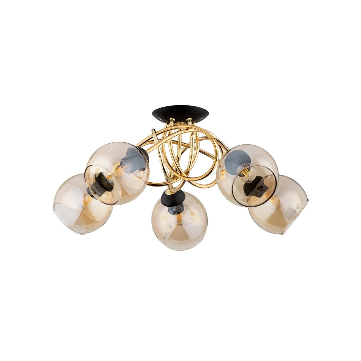 LAMPA SUFITOWA ALFA MODENA GOLD 5xE14