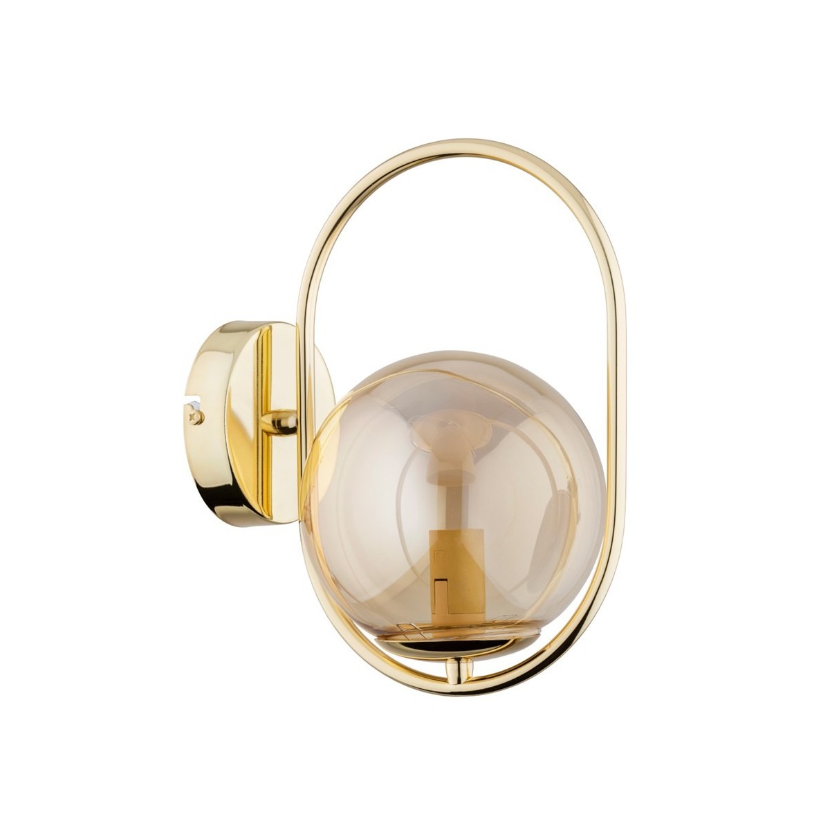 KINKIET ALFA OWALNY ZŁOTY 1xE14