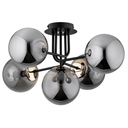 LAMPA SUFITOWA ALFA BOSS CZARNA 5xE14