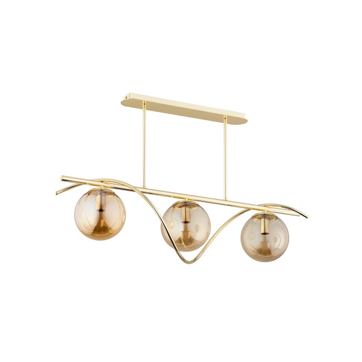 LAMPA SUFITOWA ALFA VARNA GOLD 3xE14