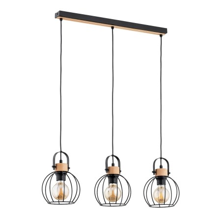 LAMPA WISZĄCA ALFA KALIKS CZARNA 3xE27