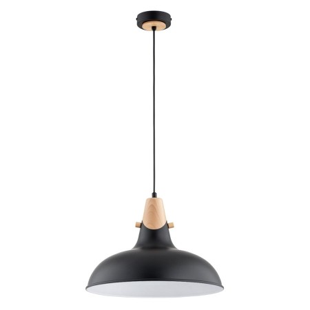LAMPA WISZĄCA ALFA SOLO CZARNA 1xE27