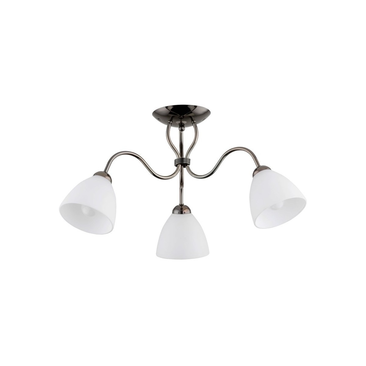LAMPA SUFITOWA ALFA ARIEL CZARNY CHROM 3xE27