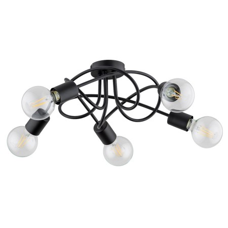 LAMPA SUFITOWA ALFA BOSTON CZARNA 5xE27