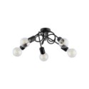 LAMPA SUFITOWA ALFA INTER CZARNA 5xE27