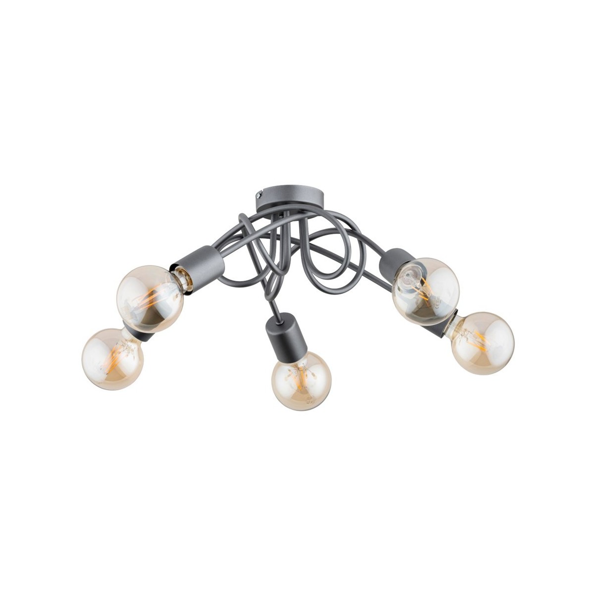 LAMPA SUFITOWA ALFA INTER SILVER 5xE27