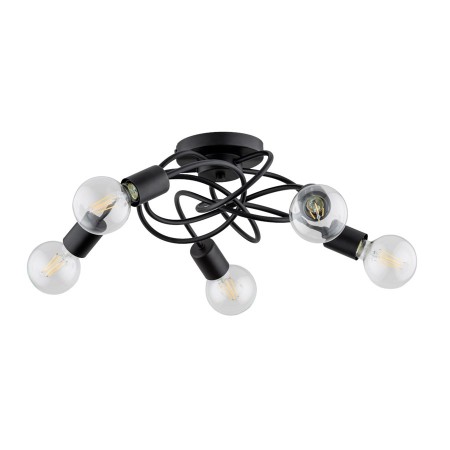 LAMPA SUFITOWA ALFA MAXIS CZARNA 5xE27