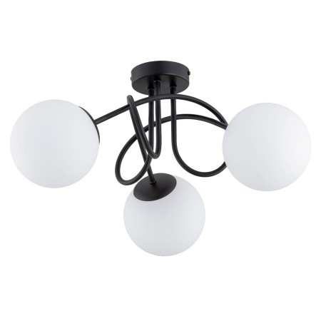 LAMPA SUFITOWA ALFA BANKO CZARNO-BIAŁA 3xE14