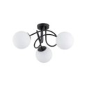 LAMPA SUFITOWA ALFA BANKO CZARNO-BIAŁA 3xE14