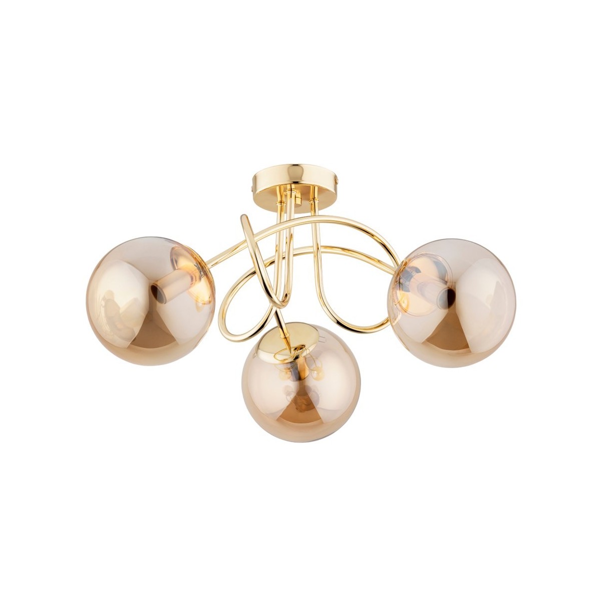 LAMPA SUFITOWA ALFA BANKO GOLD 3xE14