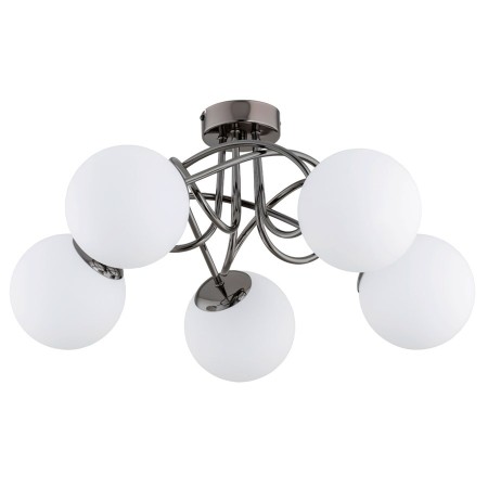 LAMPA SUFITOWA ALFA BANKO CZARNY CHROM 5xE14