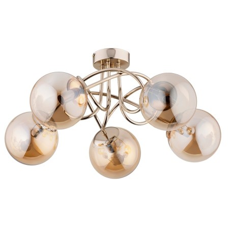LAMPA SUFITOWA ALFA BANKO GOLD 5xE14