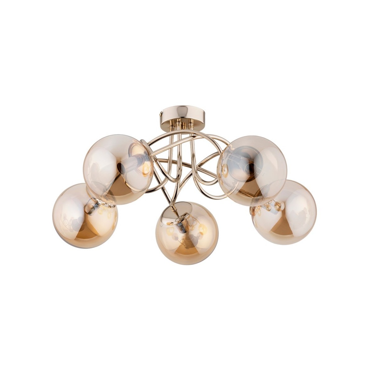 LAMPA SUFITOWA ALFA BANKO GOLD 5xE14