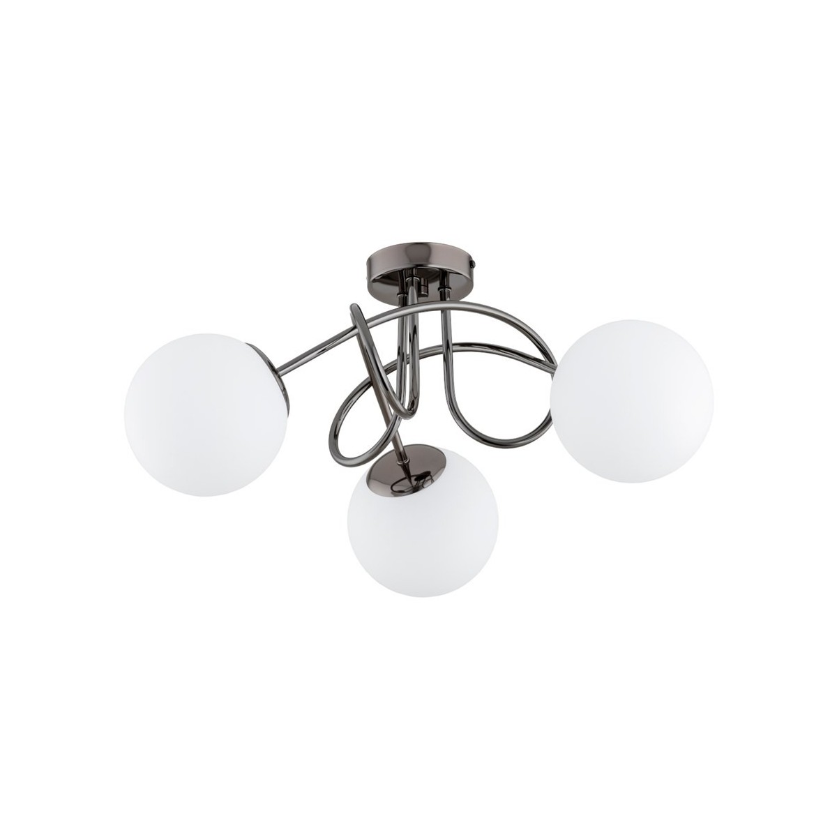 LAMPA SUFITOWA ALFA BANKO CZARNY CHROM 3xE14