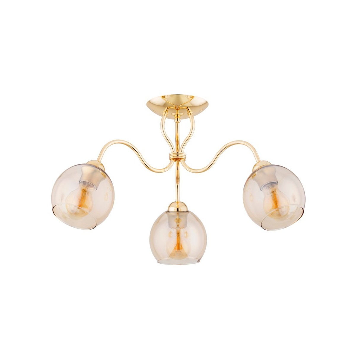 LAMPA SUFITOWA ALFA ARIEL GOLD 3xE27