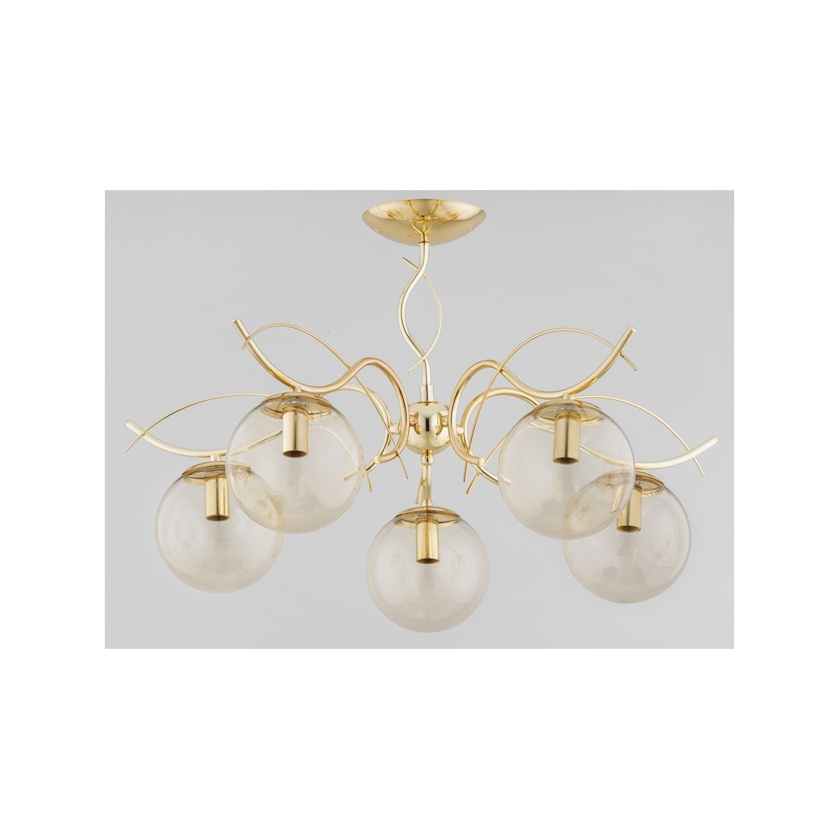 LAMPA SUFITOWA ALFA PANDA GOLD 5xE14