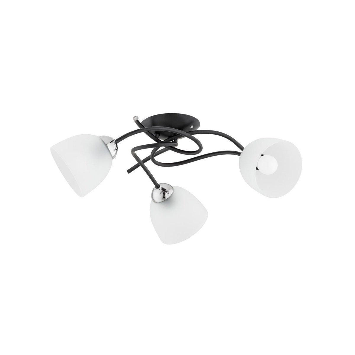 LAMPA SUFITOWA ALFA VERWIL CZARNA 3xE27
