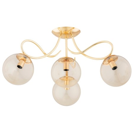 LAMPA SUFITOWA ALFA OXA GOLD 4xE14