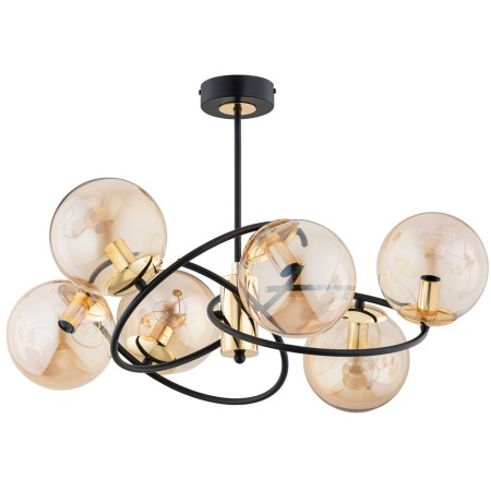 LAMPA SUFITOWA ALFA WIROMAT GOLD 6xE14
