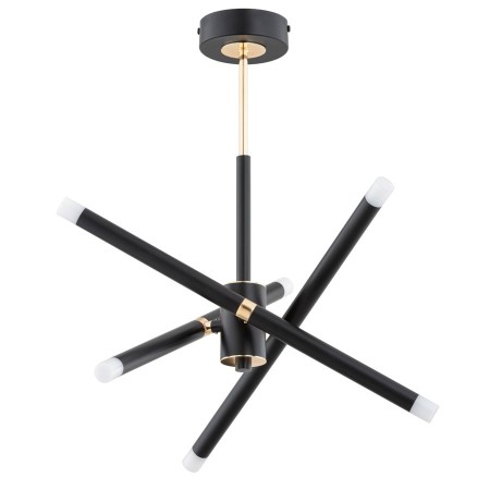 LAMPA SUFITOWA ALFA OVILI CZARNO-ZŁOTA 6xG9 LED