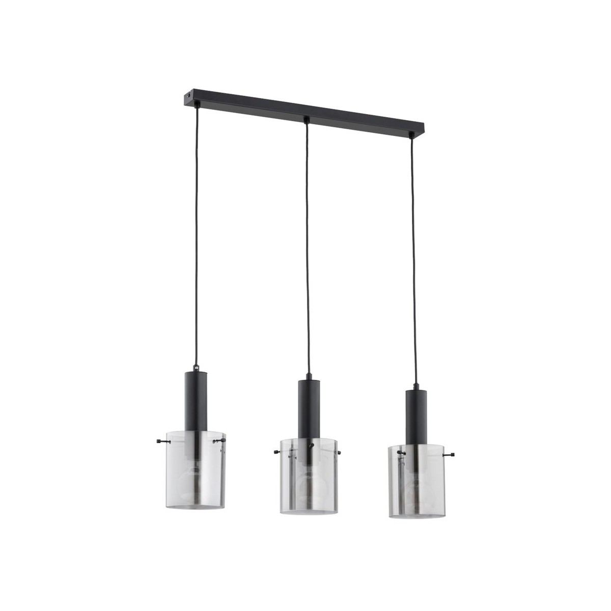 LAMPA WISZĄCA ALFA CELIA CZARNA 3xE27