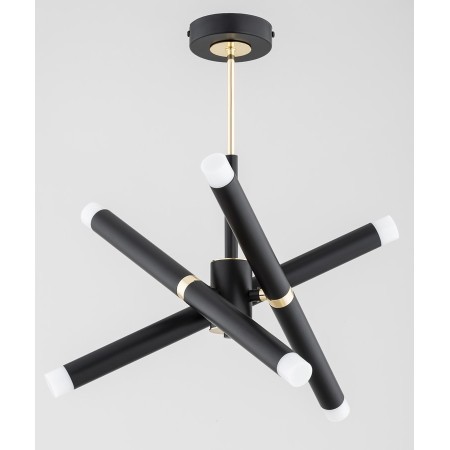 LAMPA SUFITOWA ALFA VILIO CZARNO-ZŁOTA 6xG9