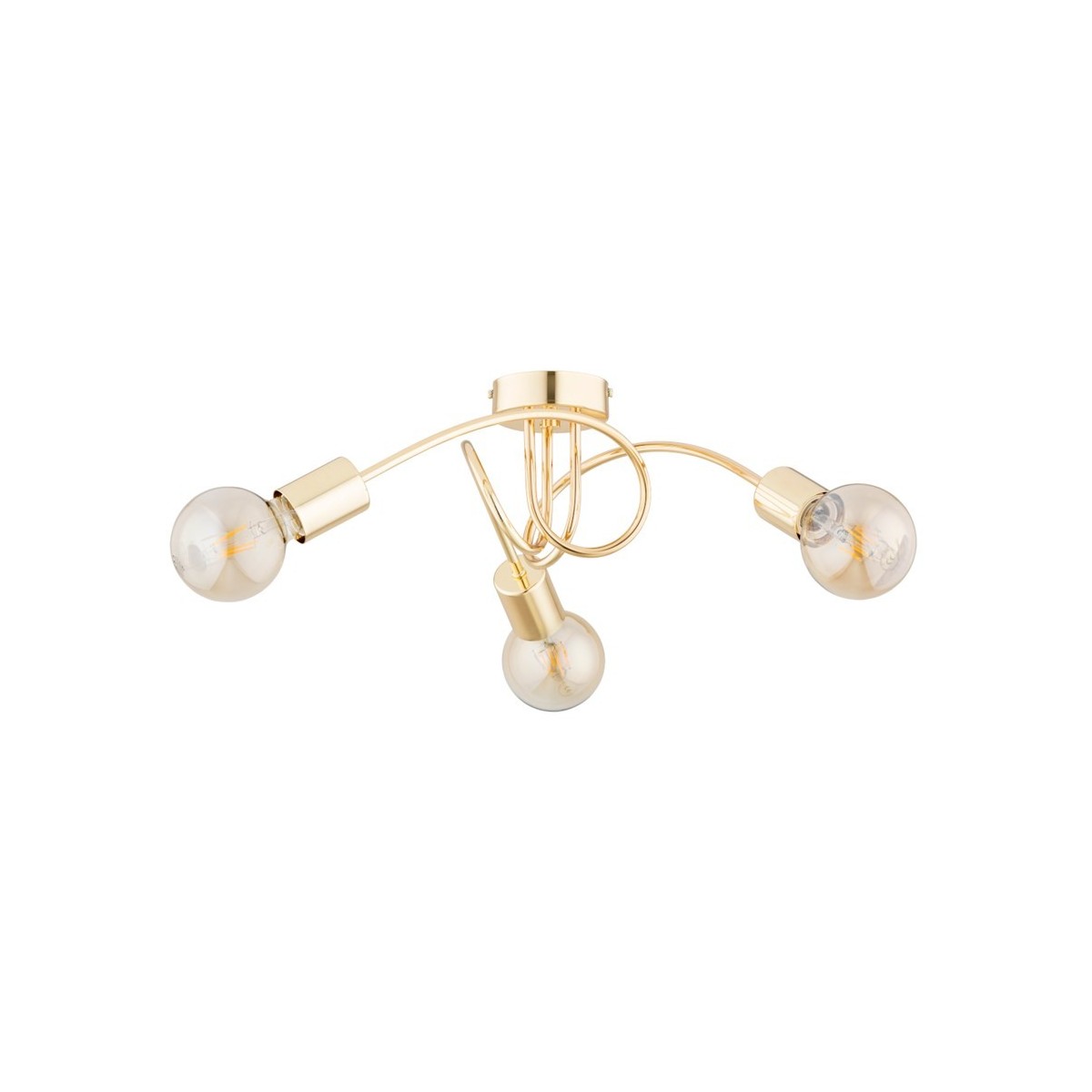 LAMPA SUFITOWA ALFA FARTA GOLD 3xE27