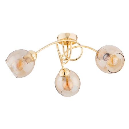 LAMPA SUFITOWA ALFA SEYLA GOLD 3xE27