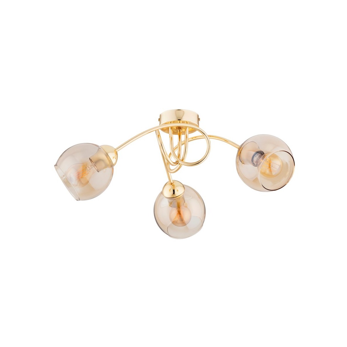 LAMPA SUFITOWA ALFA SEYLA GOLD 3xE27