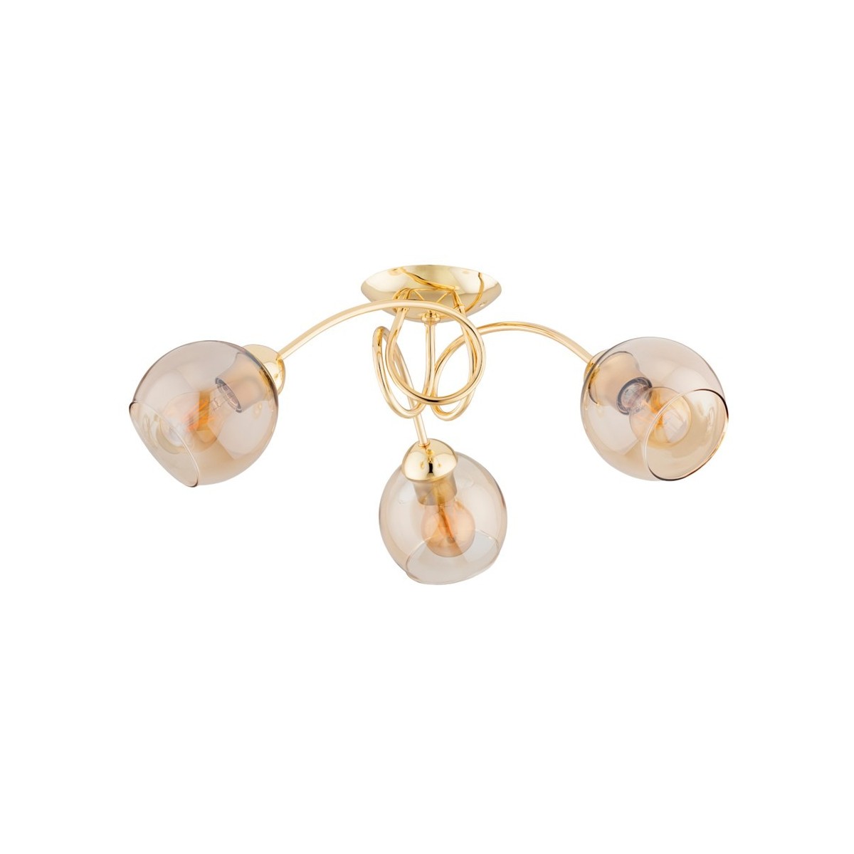 LAMPA SUFITOWA ALFA TEVI GOLD 3xE27