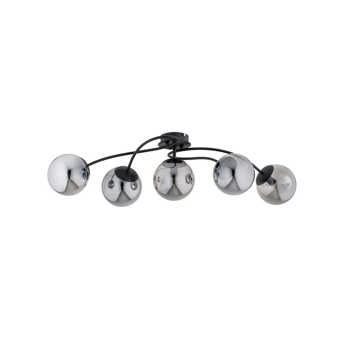 LAMPA SUFITOWA ALFA GILIAN CZARNA 5xE14