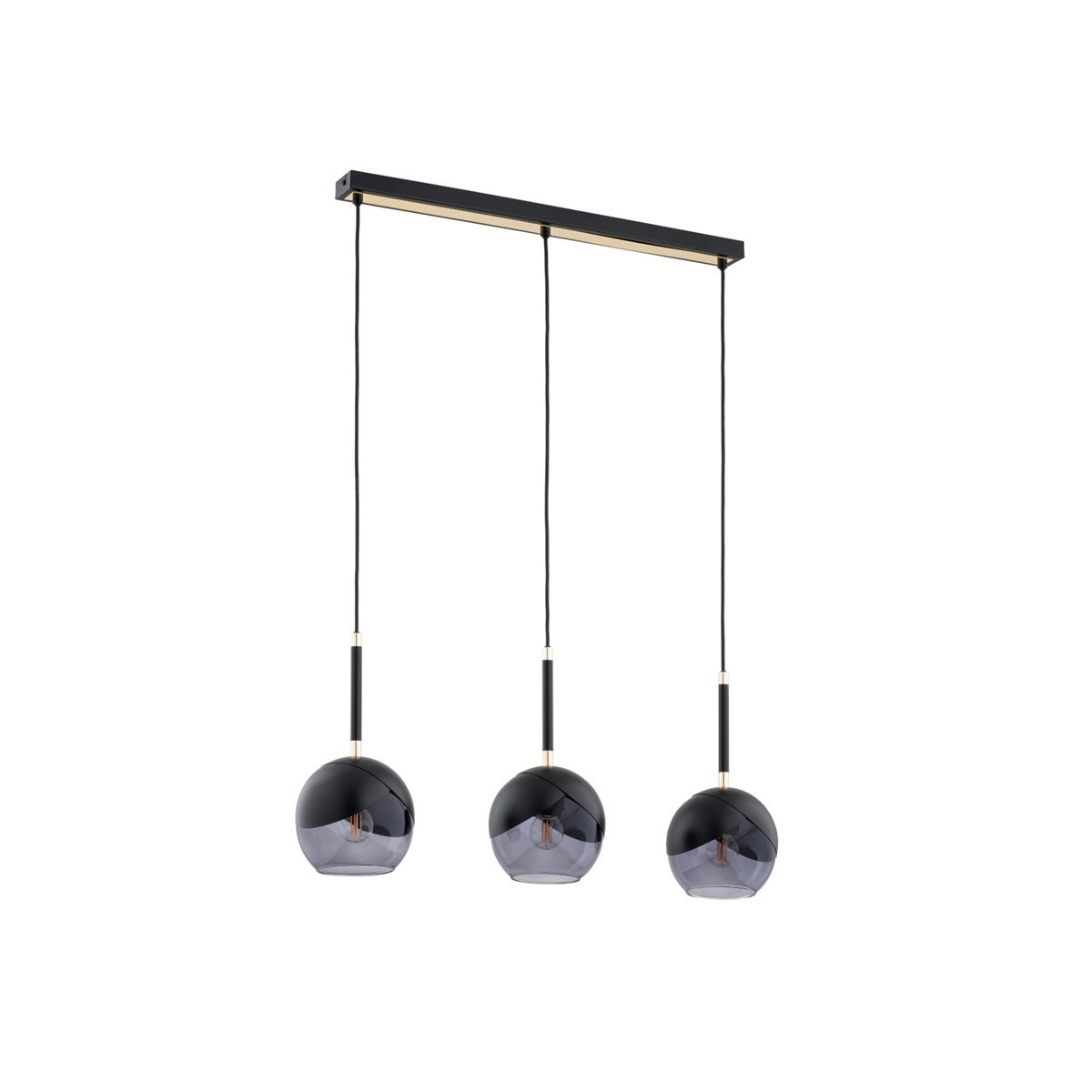 LAMPA WISZĄCA ALFA MILTONA CZARNA 3xE27