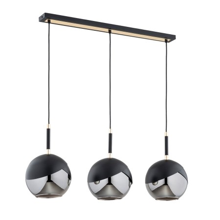 LAMPA WISZĄCA ALFA RIDO CZARNA 3xE27